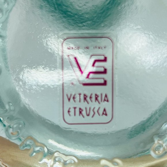 Vetreria Etrusca VE Spirit Wine Bottle Vintage Green Glass Made in Italy 16 oz - Picture 6 of 9